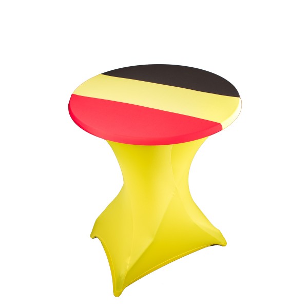 Topcover receptietafel - Belgische driekleur